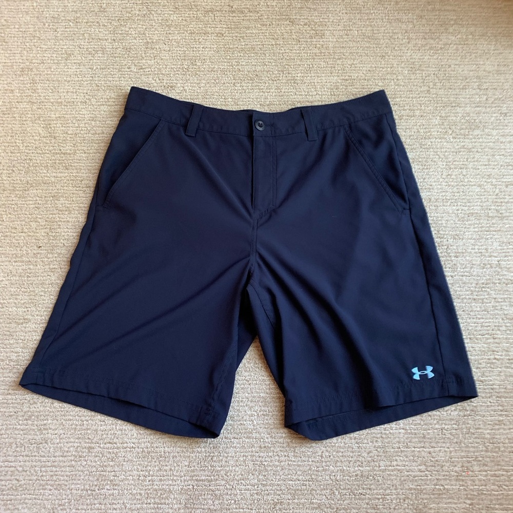 mens navy under armour shorts